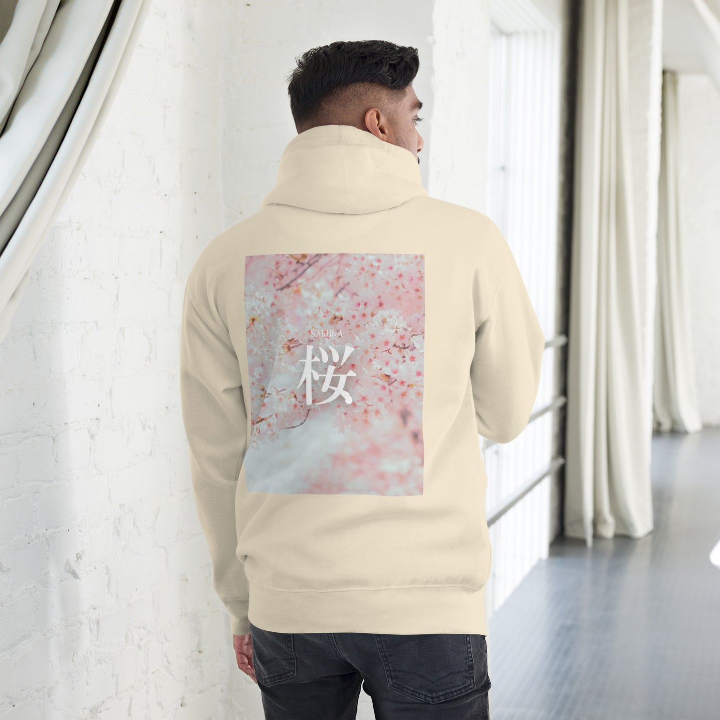Sakura Unisex Cozy Hoodie - Ivory