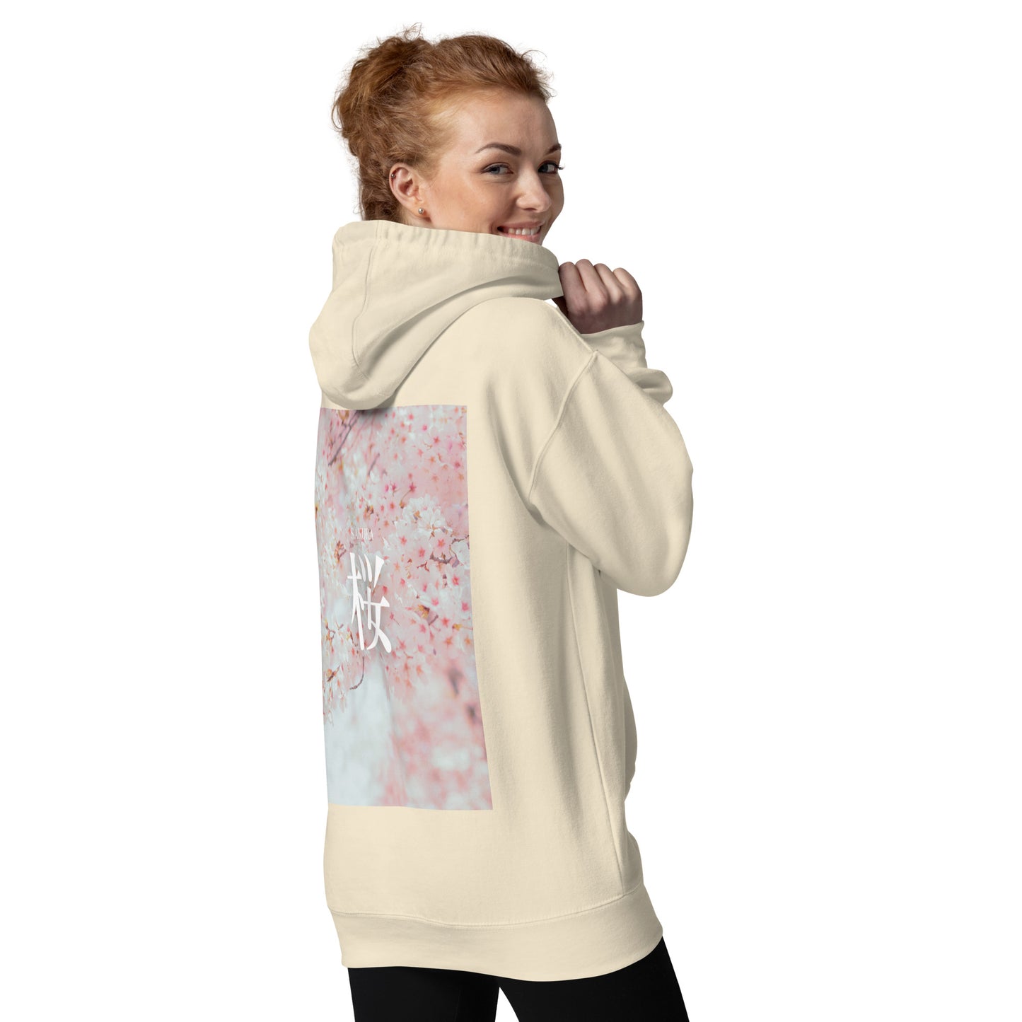 Sakura Unisex Cozy Hoodie - Ivory
