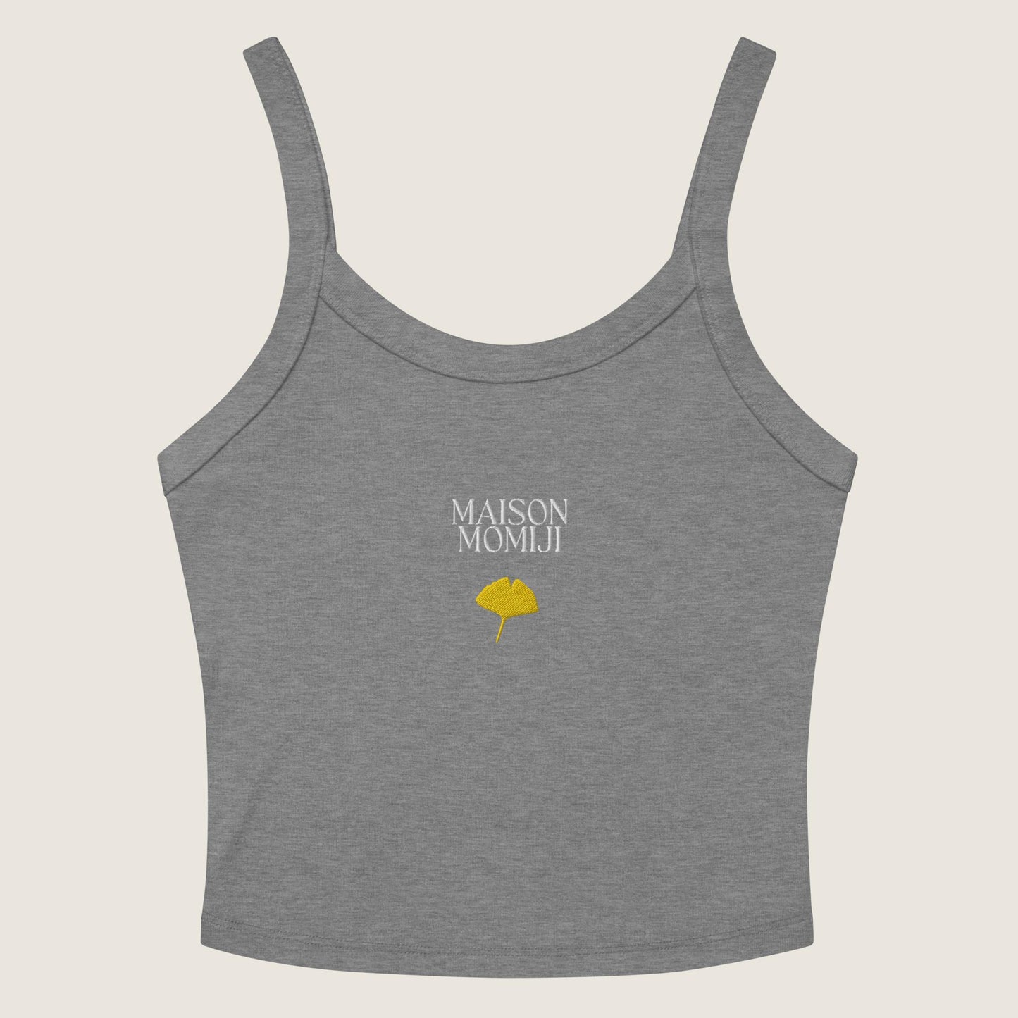 Gingko Leaf Minimalist Tank Top - Mist