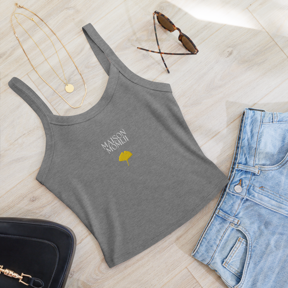 Gingko Leaf Minimalist Tank Top - Mist